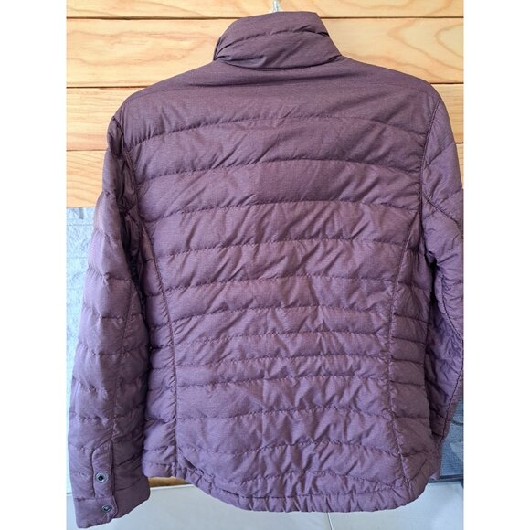 L.L. Bean Downtek Women's Down Puffer Coat Jacket Full Zip Med Heathered Purple - Picture 6 of 11
